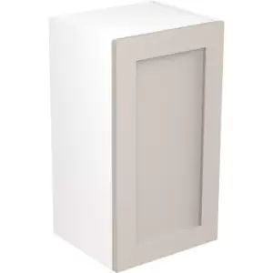 Image of Kitchen Kit Flatpack Shaker Kitchen Cabinet Wall Unit Ultra Matt 400mm in Light Grey MFC