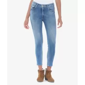Image of Slim Fawn Jeans with High Waist
