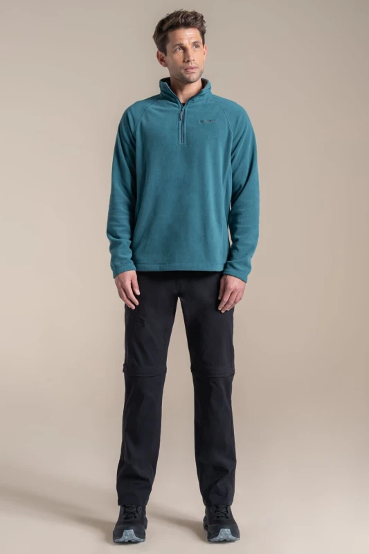 Image of Craghoppers Craghoppers Men Kiwi Pro Water-Repellent Stretch Zip-Off Trouser in Black Size: 34R Black 34R Male 5063260135023