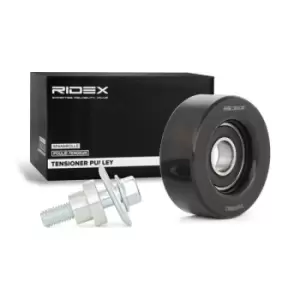 Image of RIDEX Tensioner Pulley 310T0083 Tensioner Pulley, v-ribbed belt FORD,MAZDA,FOCUS (DAW, DBW),FOCUS Kombi (DNW),TRANSIT CONNECT (P65_, P70_, P80_)