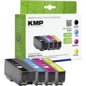 Image of KMP Ink replaced Epson T2616, 26 Compatible Set CMYK E167V 1626,4850