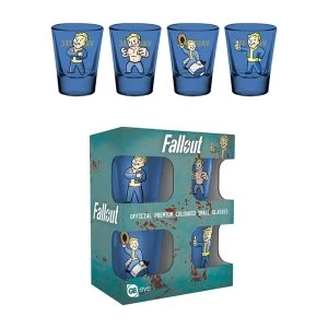 Image of Fallout Vault Boy Colour Shot Glasses