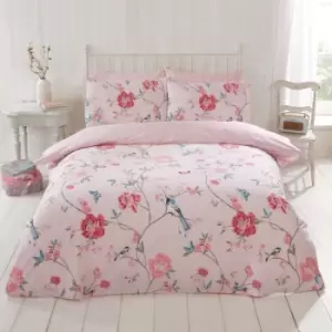 Image of Tranquility Pink Duvet Set - Double