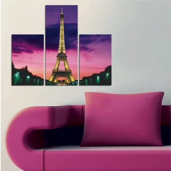 Image of A4 Multicolor Decorative MDF Painting (3 Pieces)