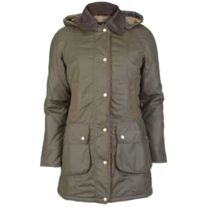Image of Barbour Womens Bower Wax Jacket Olive 10