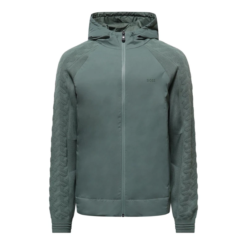 Image of Boss KN Mirror Zip-Up Hoodie Green male S