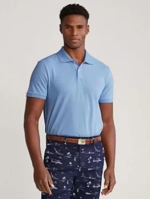 Image of Ralph Lauren Ralph Lauren Golf SS Short Sleeve Polo Shirt, Blue Size M Men