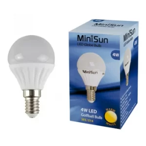 Image of MiniSun 4W SES/E14 Globe bulb In Warm White