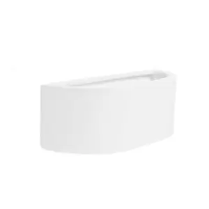 Image of Planter Glaze Pair of White Indoor Wall Lights
