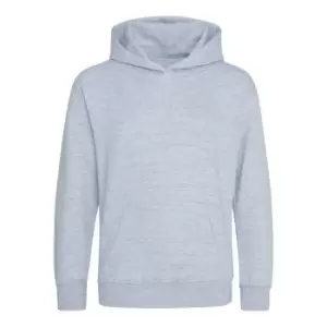 Image of Awdis Childrens/Kids Heather Organic Hoodie (7-8 Years) (Grey Heather)