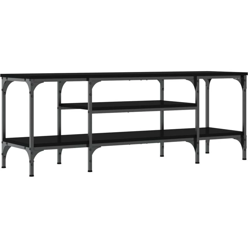 Image of VIDAXL Vidaxl - tv Cabinet Black 121x35x45cm Engineered Wood&Iron 8720845774202