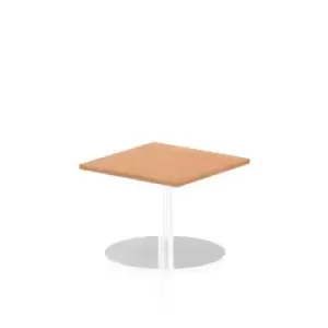 Image of Italia Poseur Table Square 600/600 Top 475 High Oak