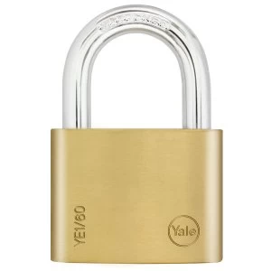 Image of Yale Open Shackle Padlock 60mm Brass