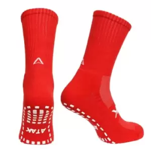 Image of Atak Grip Mid Leg Socks Mens - Red