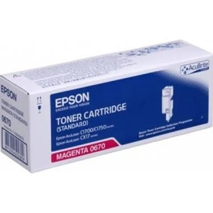 Image of Epson S050670 Magenta Laser Toner Ink Cartridge