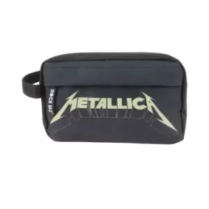 Image of Rock Sax Official Unisex Metallica Logo Washbag (One Size) (Black)