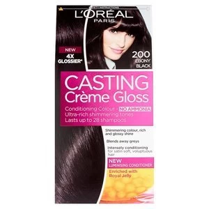 Image of Casting Creme Gloss 200 Ebony Black Semi Permanent Hair Dye Black