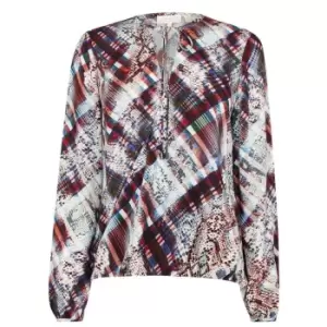 Image of Ted Baker Lyz Neck Tie Blouse Womens - Cream