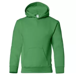 Image of Gildan Heavy Blend Childrens Unisex Hooded Sweatshirt Top / Hoodie (M) (Irish Green)
