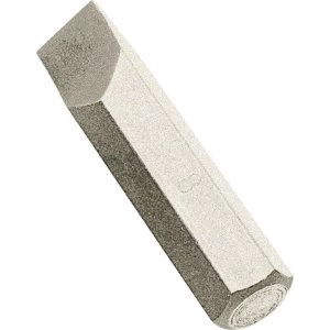 Image of Draper Plain Slot Impact Screwdriver Bit 8mm 38mm Pack of 1