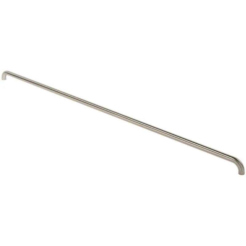 Image of Loops Round D Bar Pull Handle 1830 x 30mm 1800mm Fixing Centres Satin Steel Metallics unisex
