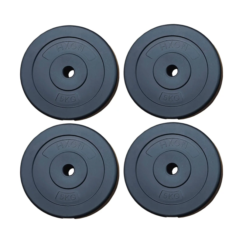 Image of HXGN 5kg x 4 Standard 1" Weight Plates Black unisex