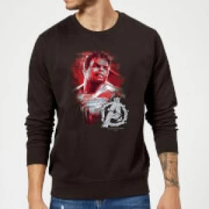 Image of Avengers Endgame Hulk Brushed Sweatshirt - Black - 5XL