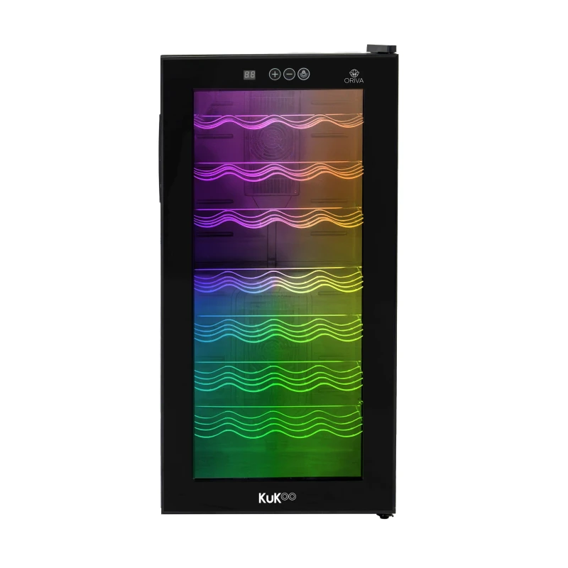 Image of Monstershop Oriva LED Wine Cooler in Black Unisex