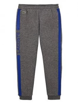 Image of Lacoste Sports Boys Side Stripe Joggers - Grey