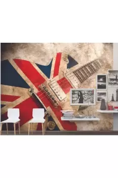 Image of Rock Guitar Wall Mural