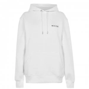 Image of Nicce Logo Hoodie Womens - White