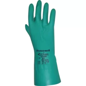 Image of LA132G Nitri Guard Flocked 13" Green Gloves Sz. 8