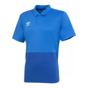 Image of Umbro Poly Polo Shirt Mens - Blue
