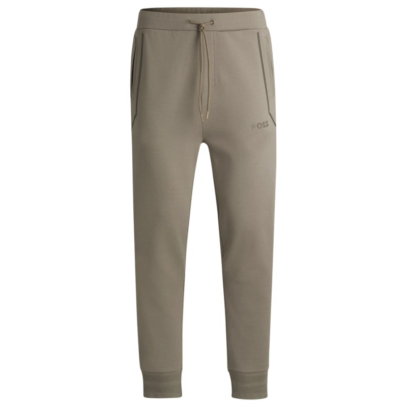 Image of Boss Mens HBG Hadiko Mirror Signature Logo Jogging Bottoms Lt Pas Grn 334 male S