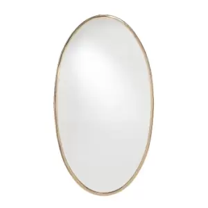 Image of Pacific Gold Metal Oval Wall Mirror