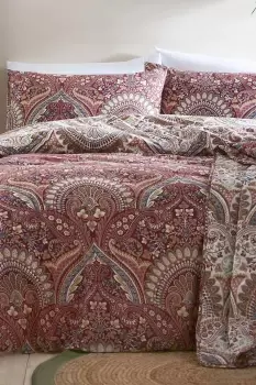 Image of 'Palais' Rich Jacobean Damask Print Duvet Cover Set
