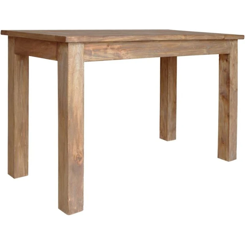 Image of vidaXL Solid Wood Dining Table Reclaimed 120x60x77cm Home Kitchen Furniture