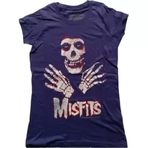 Image of Misfits - Hands Ladies Large T-Shirt - Purple