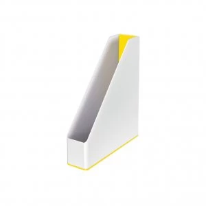 Image of Leitz WOW Magazine File Dual Colour WhiteYellow 53621016