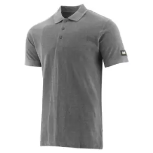 Image of Caterpillar Mens Essentials Polo Shirt (M) (Dark Grey Heather)