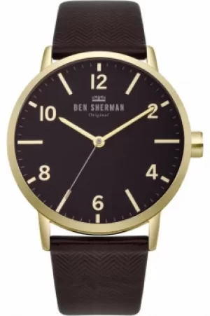 Image of Mens Ben Sherman Biig Portobello Herringbone Watch WB070RB