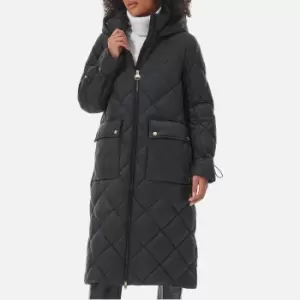 Image of Barbour International Womens Boulevard Quilted Coat - Black - UK 8 - UK 14