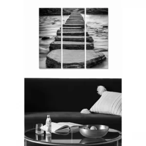 Image of MDF193662107 Multicolor Decorative MDF Painting (3 Pieces)