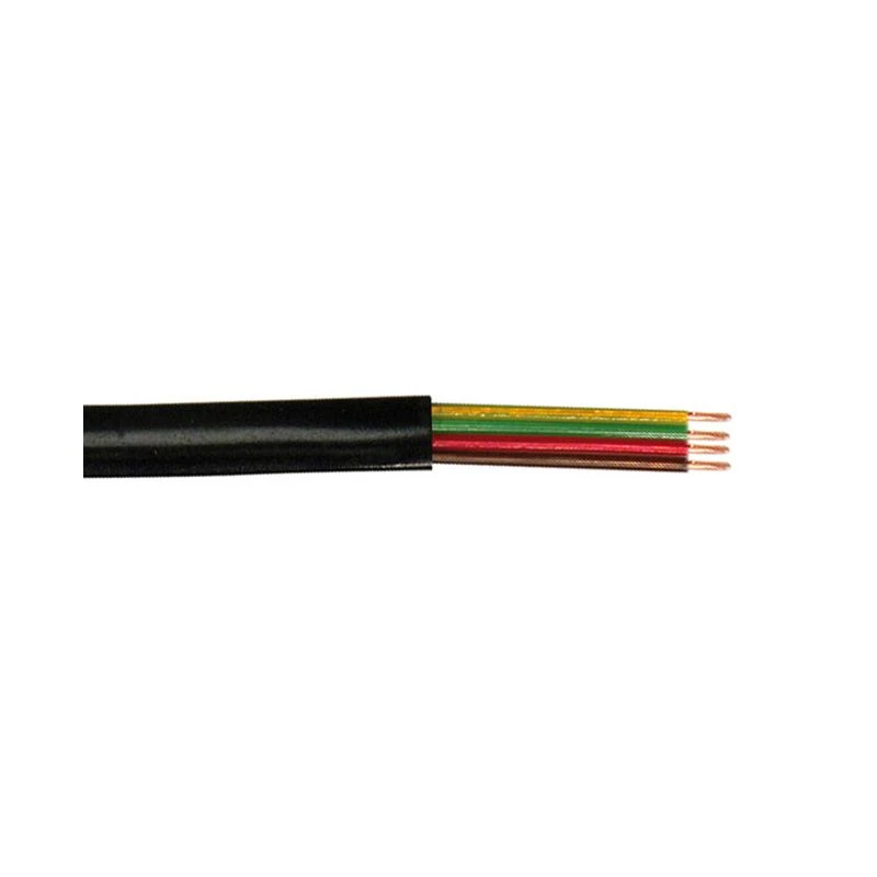 Image of FDL 4 CORE FLAT MODULAR TELEPHONE CABLE - 100M / BLACK