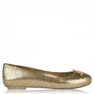 Image of Vivienne Westwood X Melissa Space Love Pumps - Gold Glitter