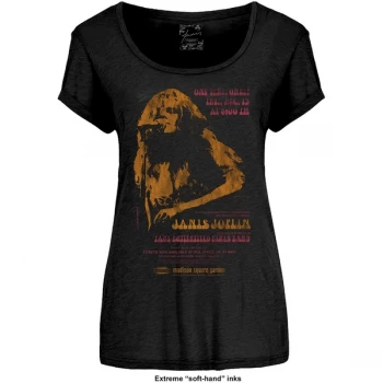 Image of Janis Joplin - Madison Square Garden Ladies Medium T-Shirt - Black