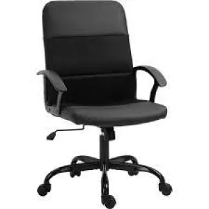 Image of Portland Swivel Mesh Fabric Office Desk Chair Black