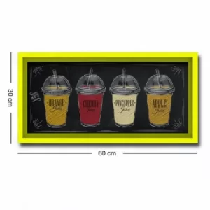 Image of 3060AHS-012 Multicolor Decorative Framed MDF Painting