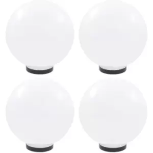 Image of Led Bowl Lamps 4 pcs Spherical 30cm pmma Vidaxl White