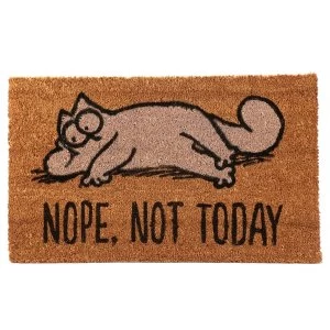 Image of Nope Not Today Simons Cat Coir Door Mat